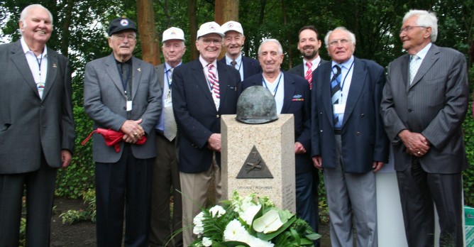 7th Armored Division Veterans at Ospel Monument Dedication