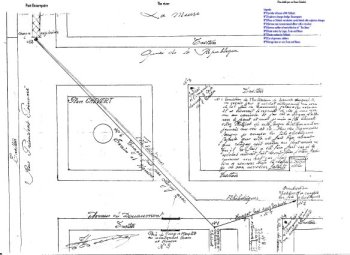 Henri Schulk's Plan for how they kept the Beaurepaire Bridge at Verdun, France from being blown by the Germans, 31 August 1944.